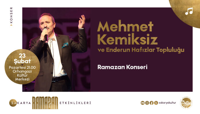 Orhangazi Kültür Merkezi'nde Mehmet Kemiksiz ve Enderun Hafızlar Topluluğu'ndan Tasavvuf Musikisi Dinletisi