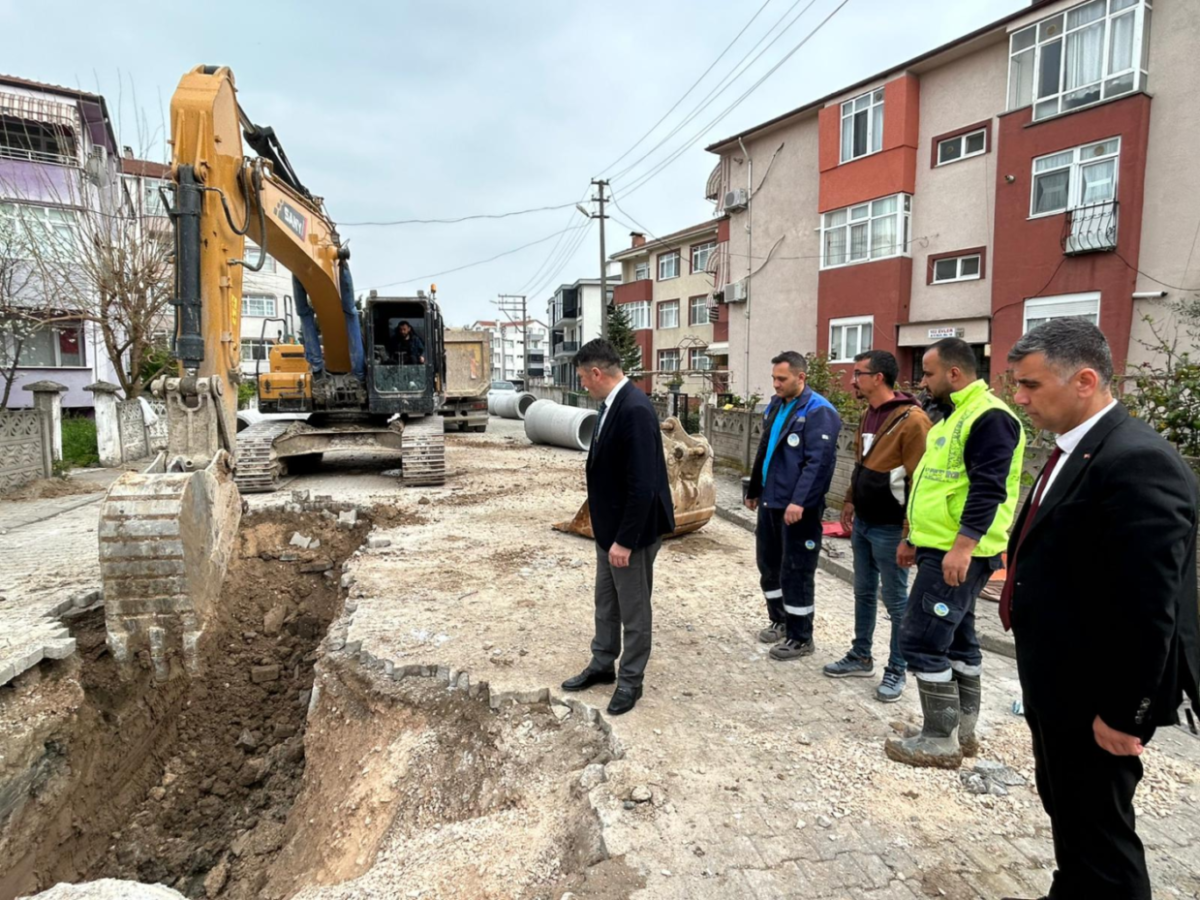 Erenler’de Yeni Alternatif Yola SASKİ’den 5 Kilometrelik Yağmur Suyu Hattı Çalışması