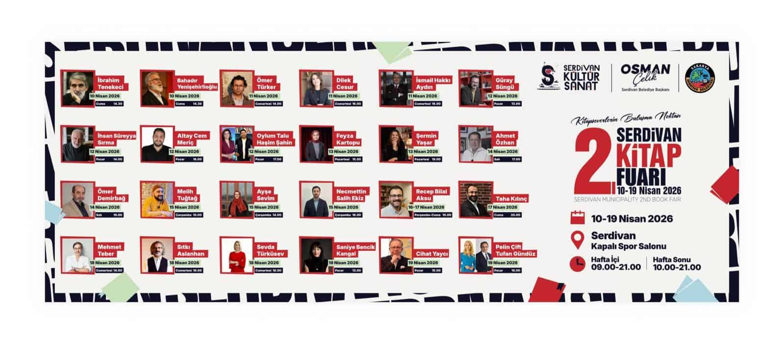 Serdivan’da 2. Kitap Fuarı Başladı: 200’ün Üzerinde Yazar ve Yayınevleri 10 Gün Boyunca Okurlarla Buluşuyor